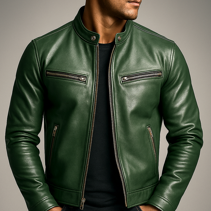 Philippe – Distressed Leather Jacket