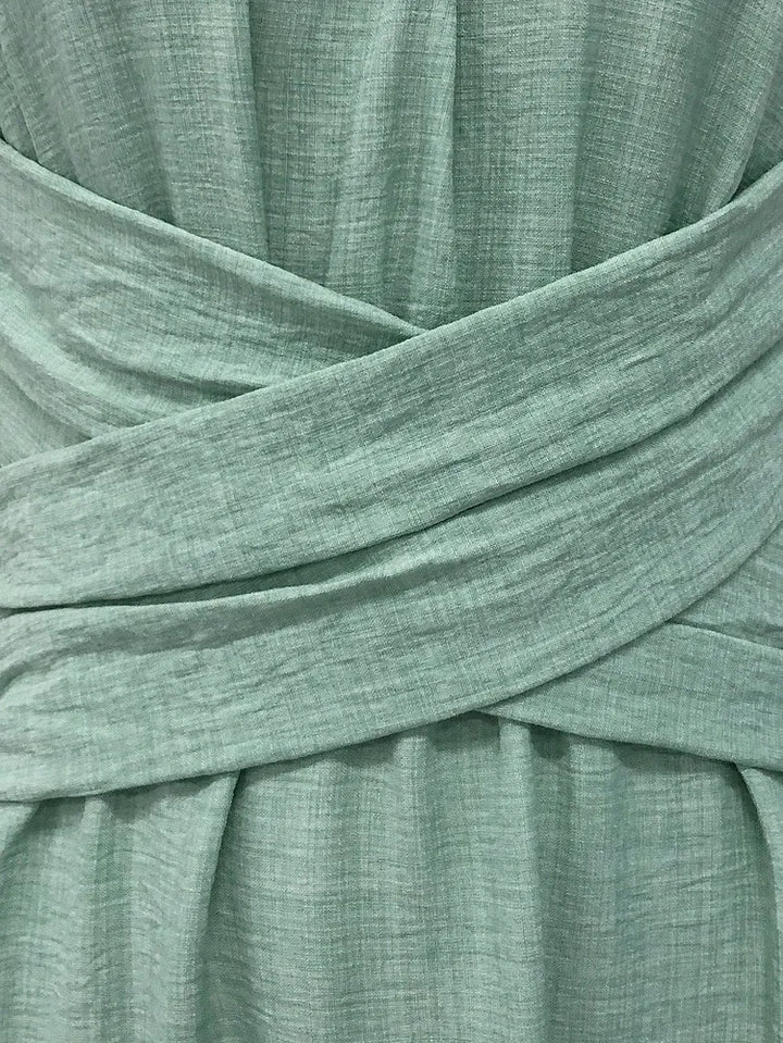 Sage | Sleeveless Boho A-Line Dress