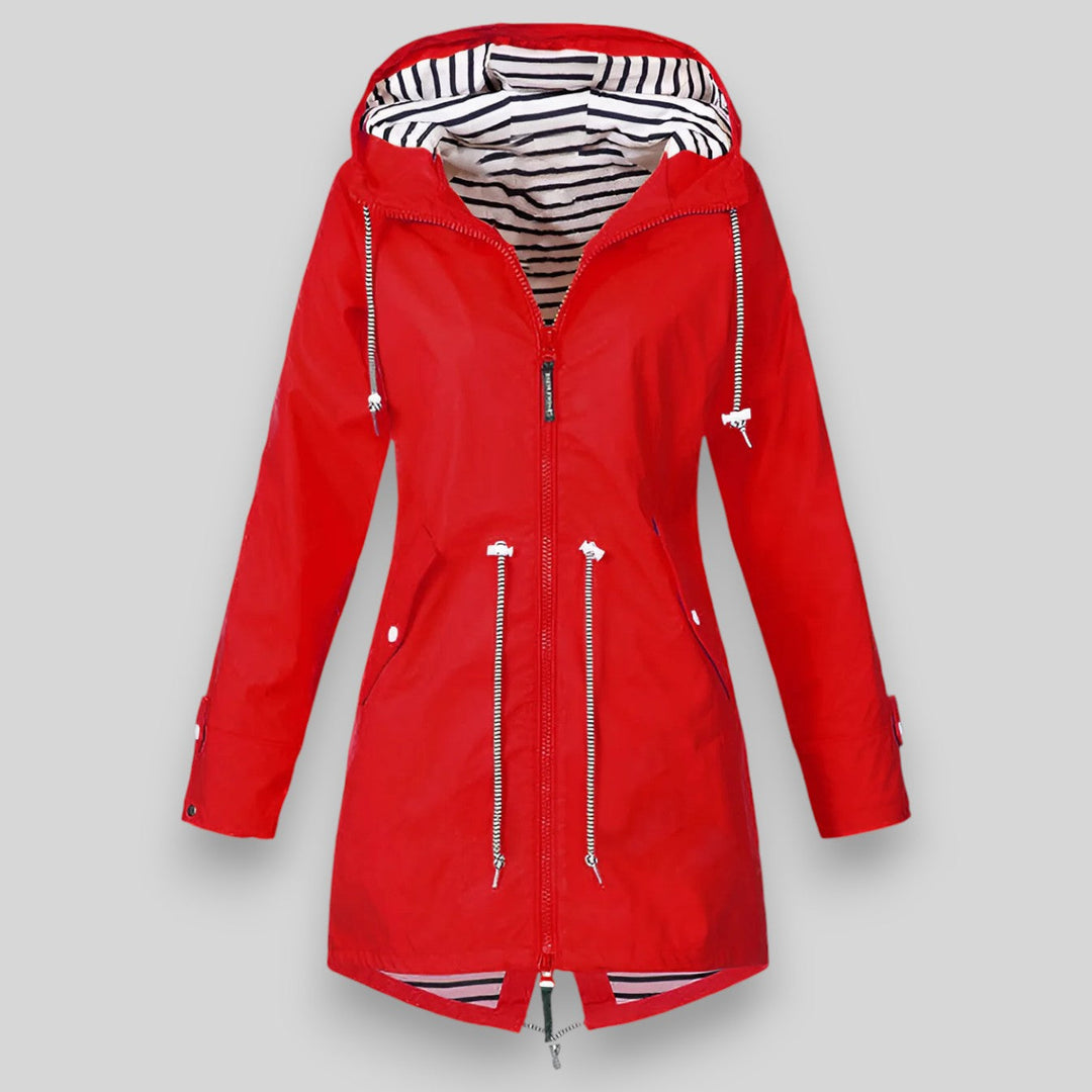 Murielle – Jacket with Striped Lining