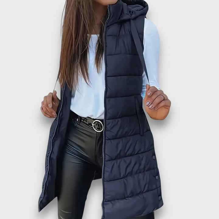 Kaira – Casual Hooded Sleeveless Quilted Vest