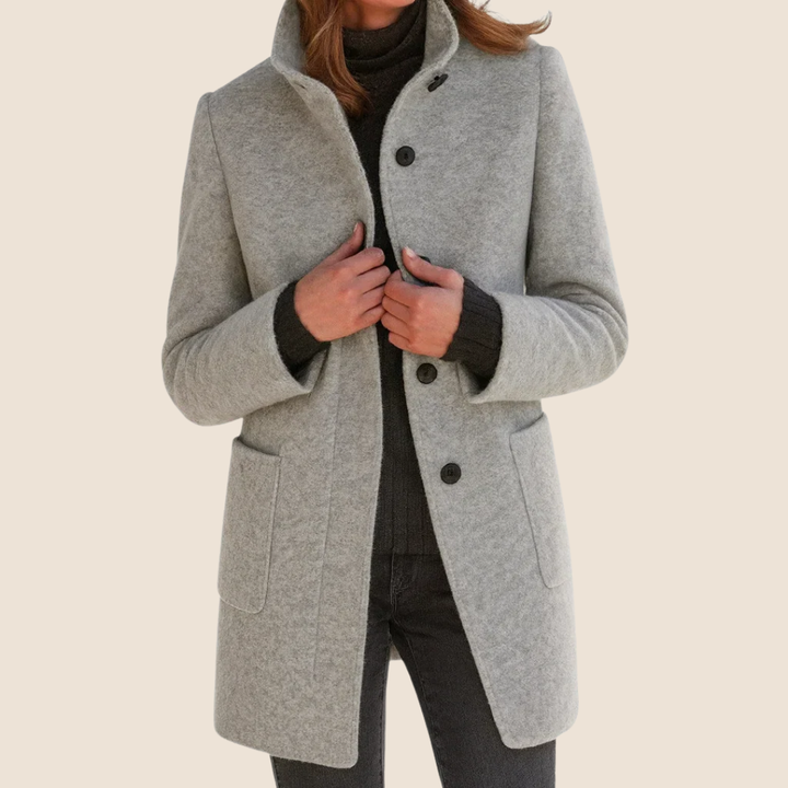 Éléonore – Midi-Length Wool Coat
