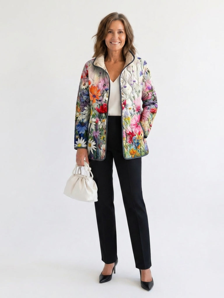 Leontine – Printed Quilted Jacket