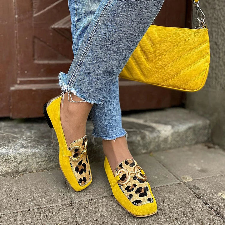 STELLE - Animal Print Loafers