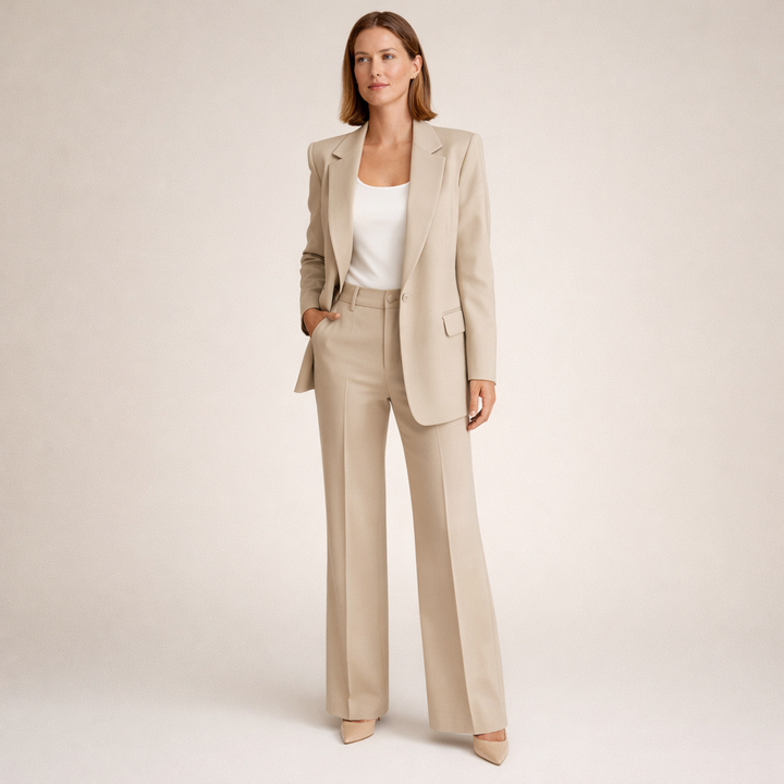Vanessa™ | Elegant suit set with flared trousers