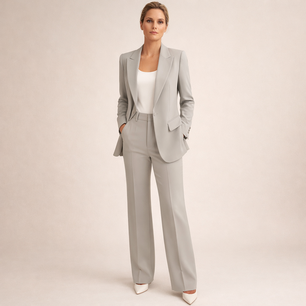 Vanessa™ | Elegant suit set with flared trousers