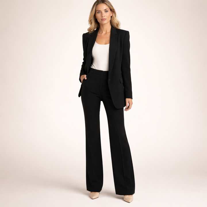 Vanessa™ | Elegant suit set with flared trousers