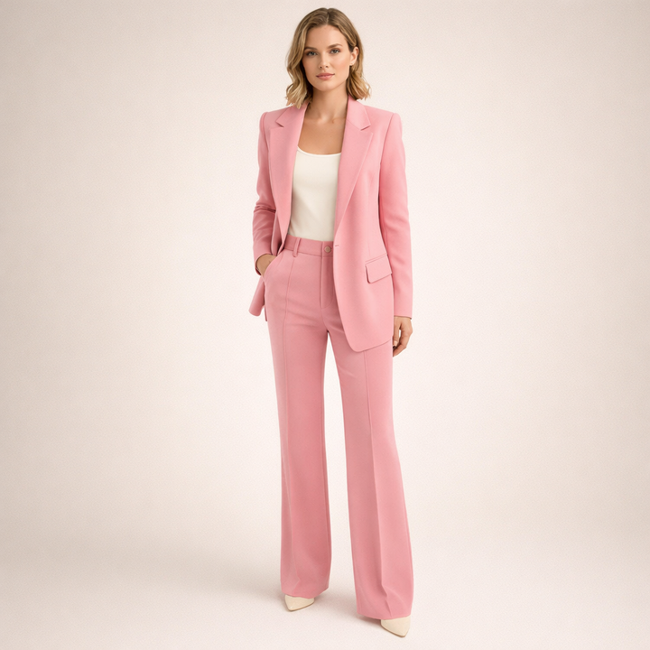 Vanessa™ | Elegant suit set with flared trousers