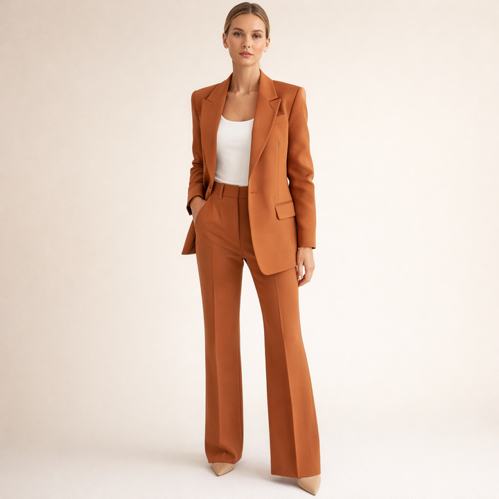 Vanessa™ | Elegant suit set with flared trousers