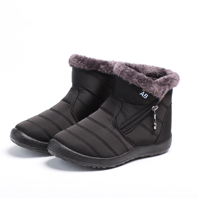 Solène – Waterproof Fleece-Lined Winter Ankle Boots