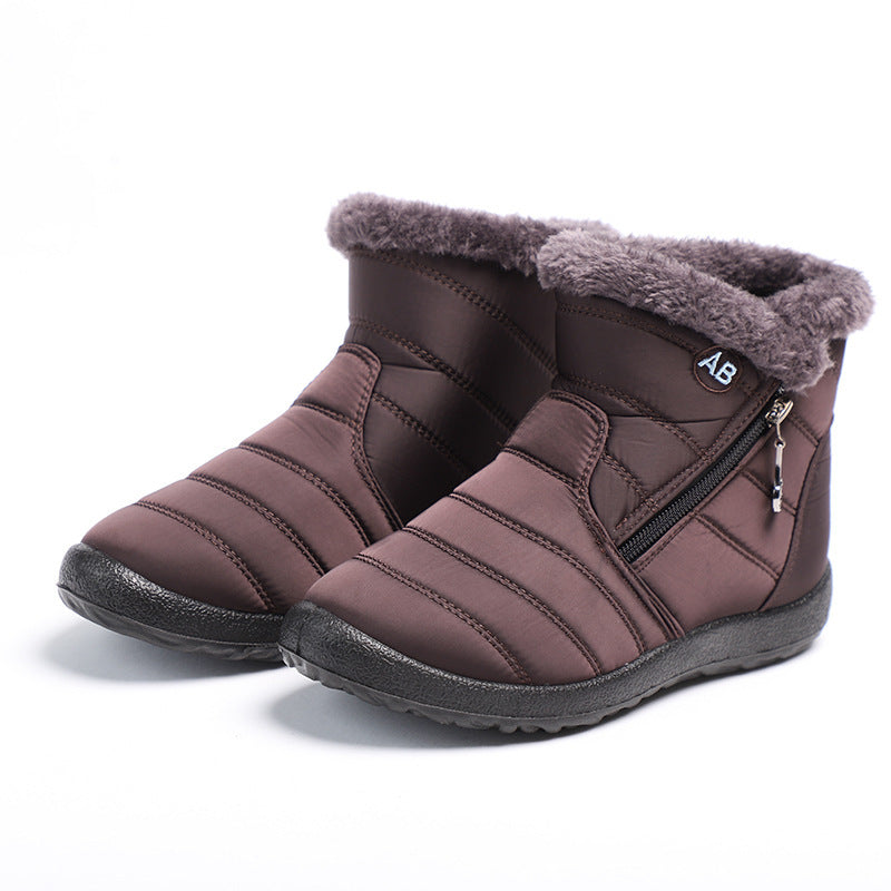 Solène – Waterproof Fleece-Lined Winter Ankle Boots