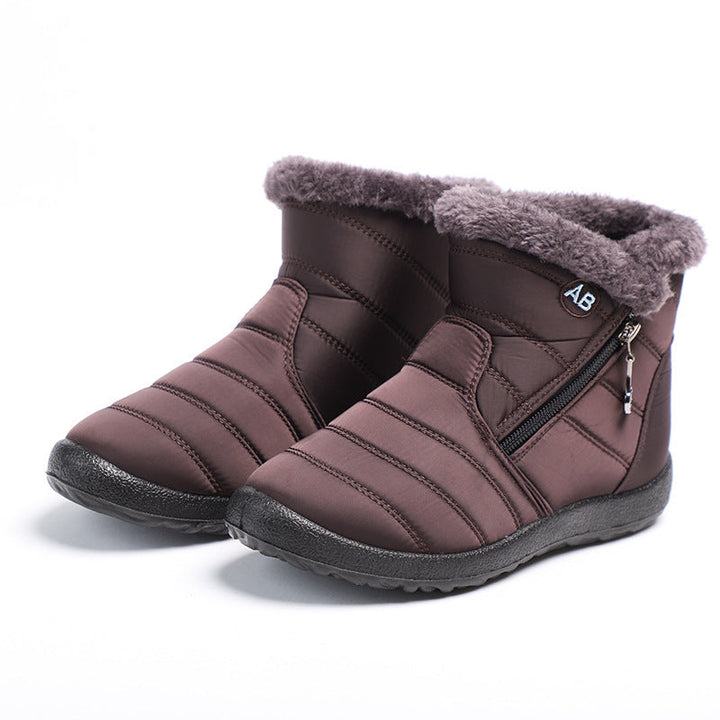 Solène – Waterproof Fleece-Lined Winter Ankle Boots