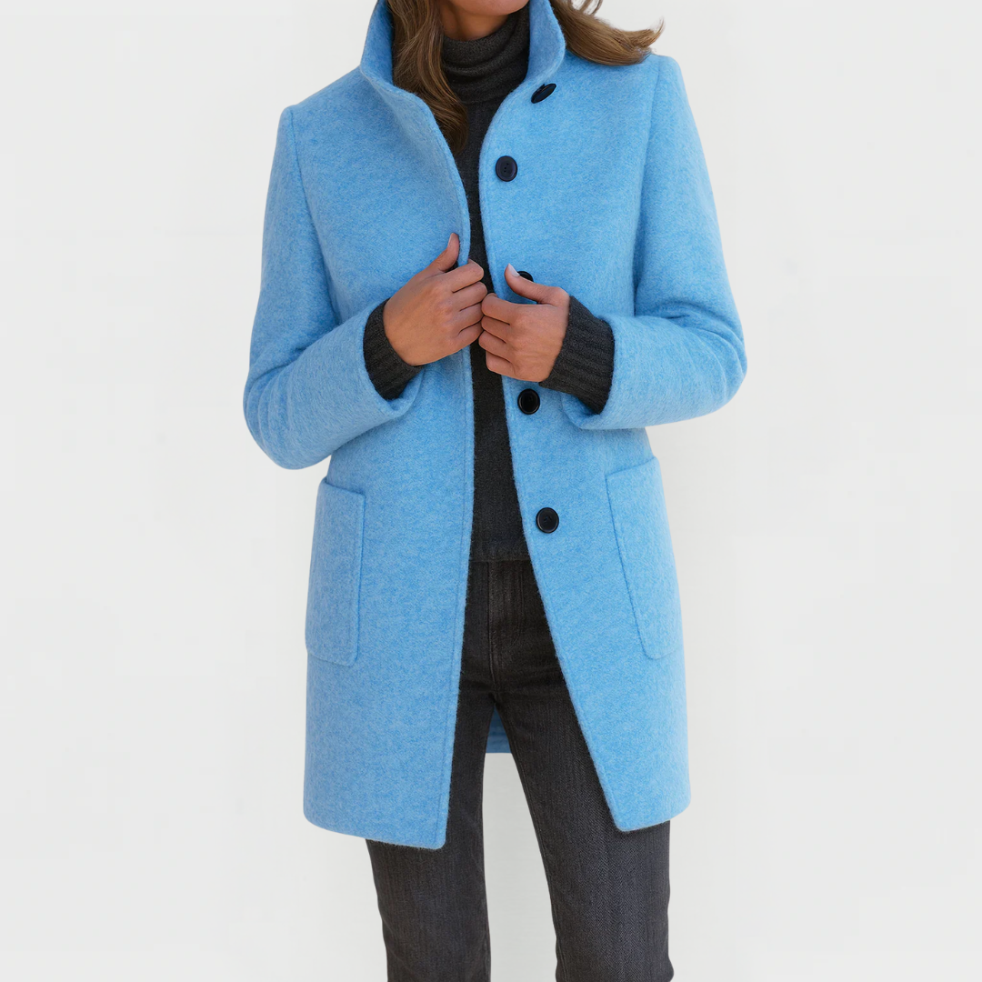 Éléonore – Midi-Length Wool Coat