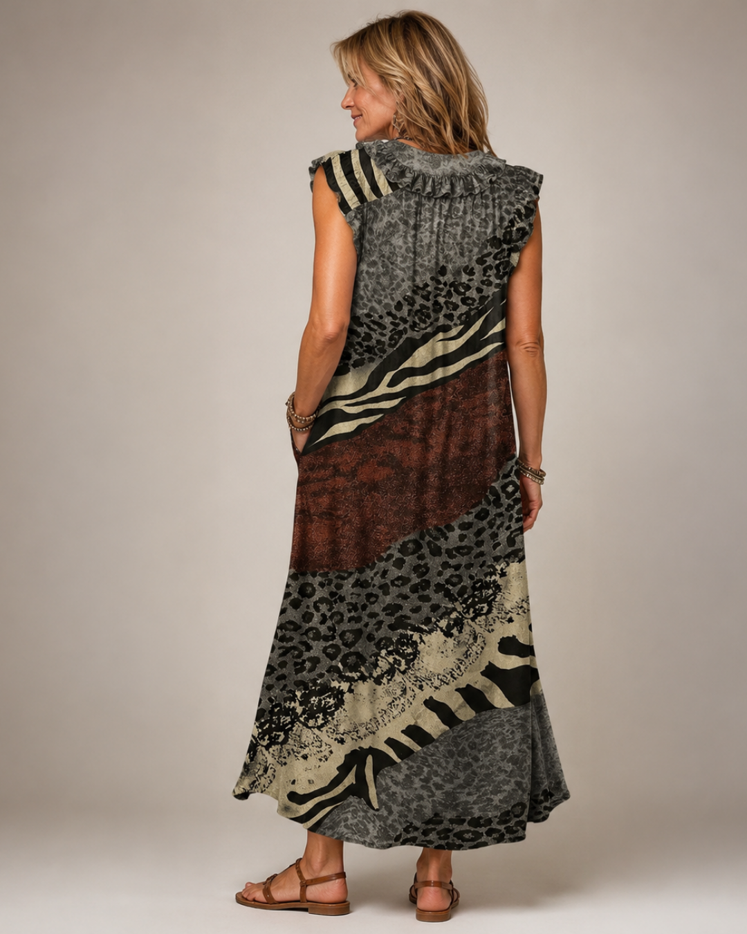 Shirley™ Mixed Print Maxi Dress
