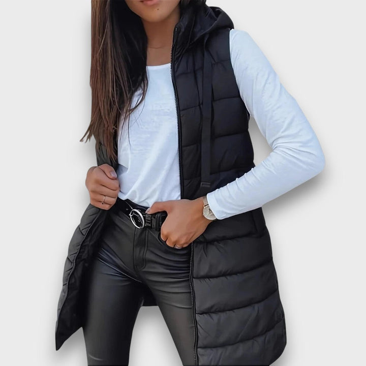 Kaira – Casual Hooded Sleeveless Quilted Vest