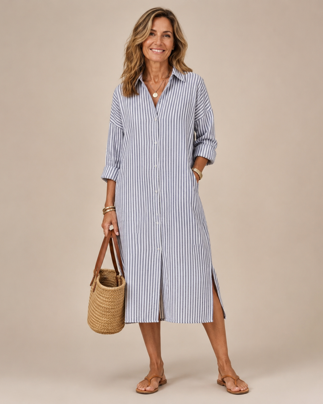 Willow | Elegant Striped Summer Dress