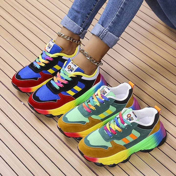 Joëlle – Sneakers with Rainbow Details