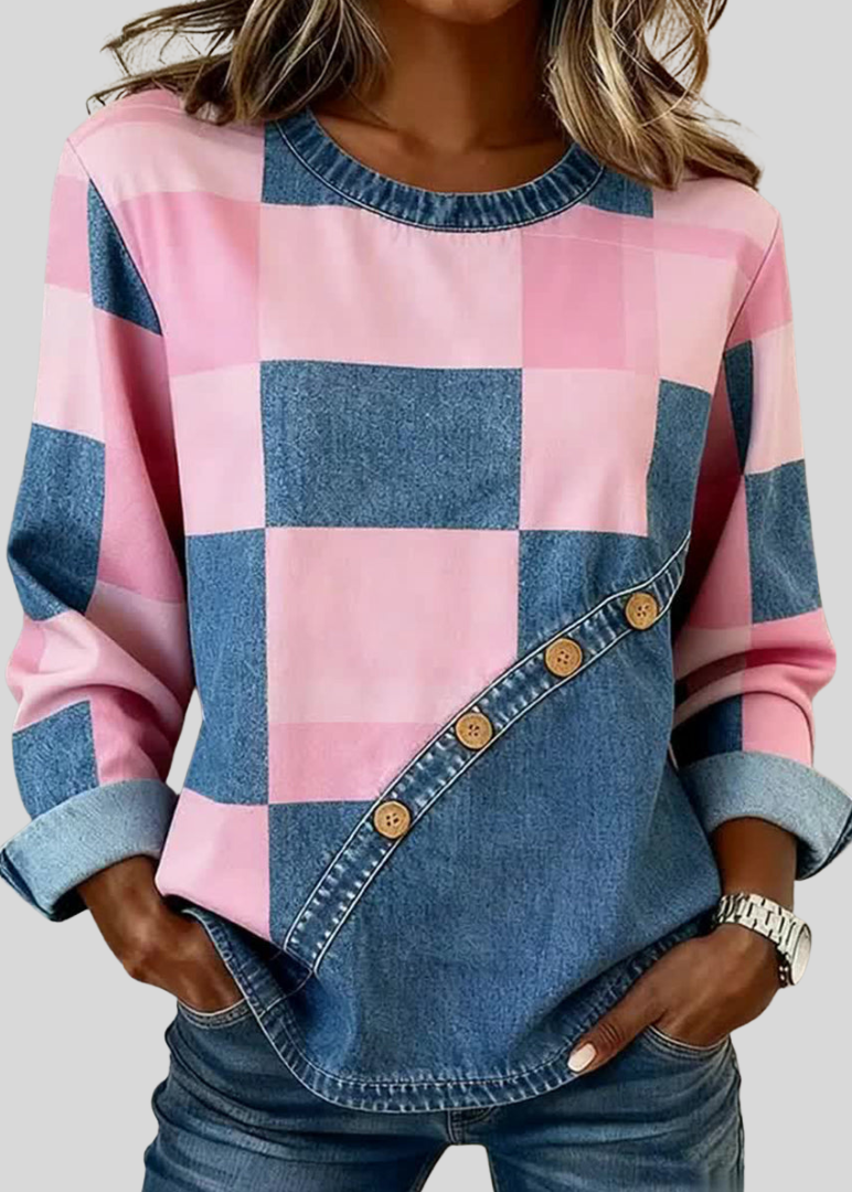 Tindelle | Patchwork Art Sweatshirt