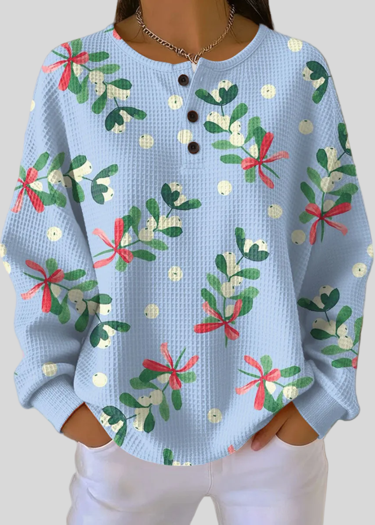 Edalynn | Christmas Motif Sweatshirt