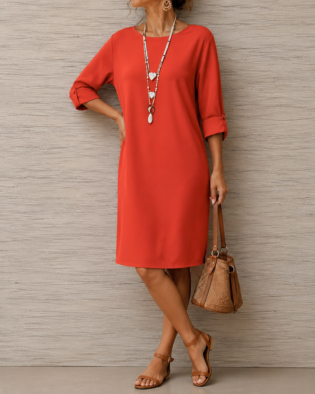 Francine – Flowy Tummy-Flattering Midi Dress