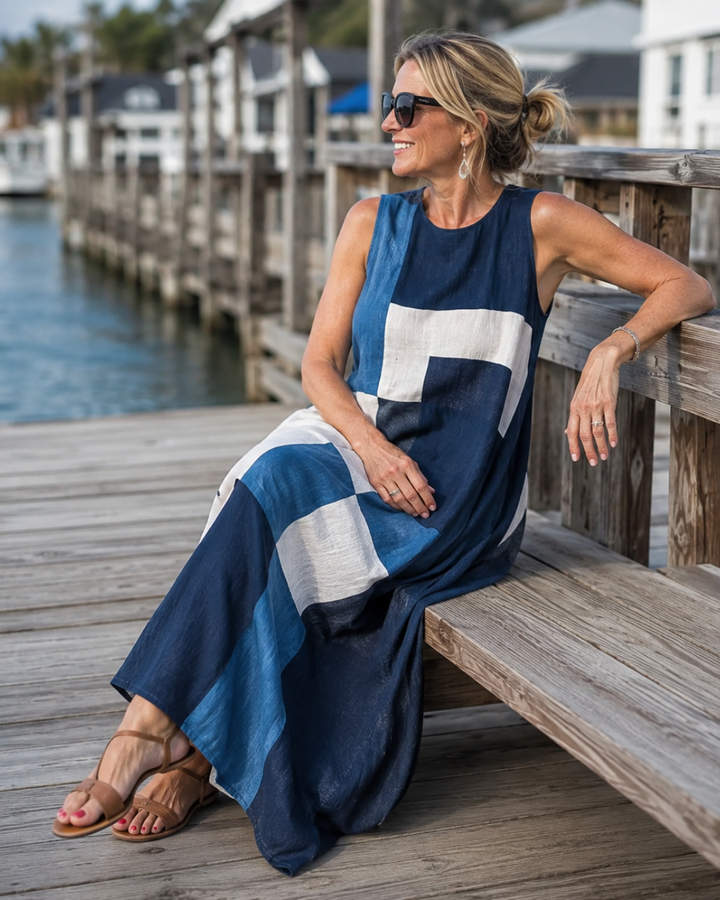 Wilma™ Color Block Maxi Dress