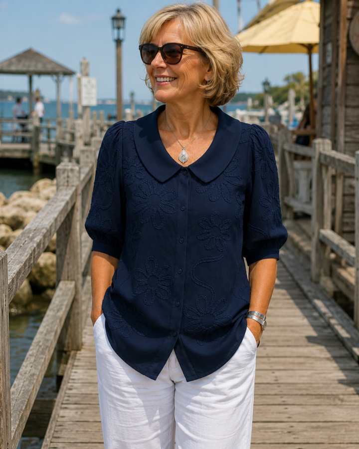 Fiora™ │ Elegant Floral Blouse