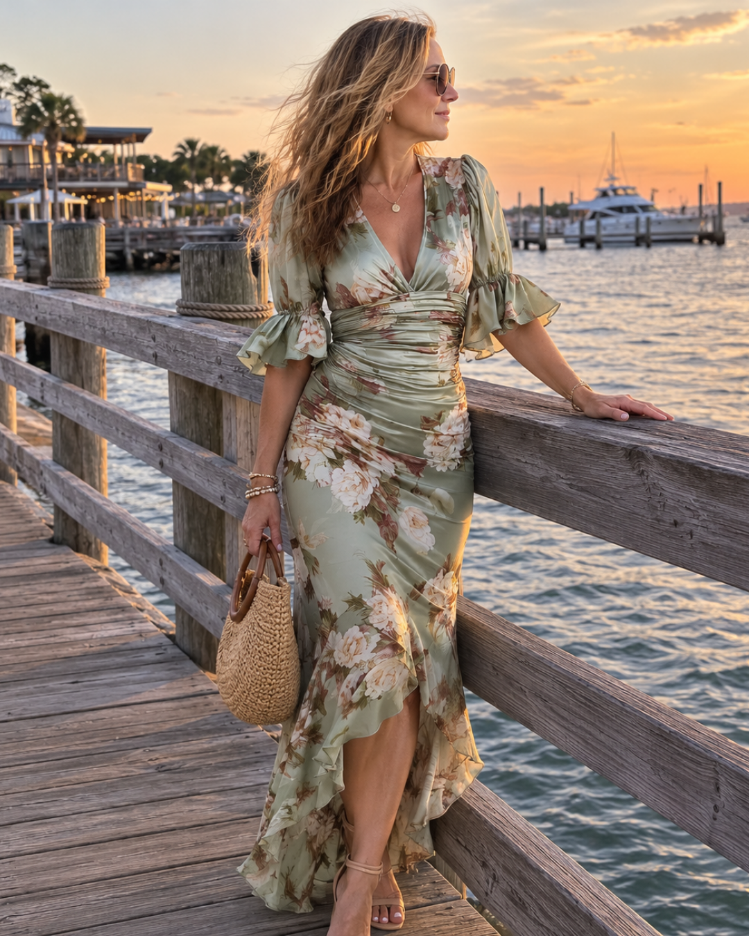 Brenda™ | Asymmetrical Long Satin Dress