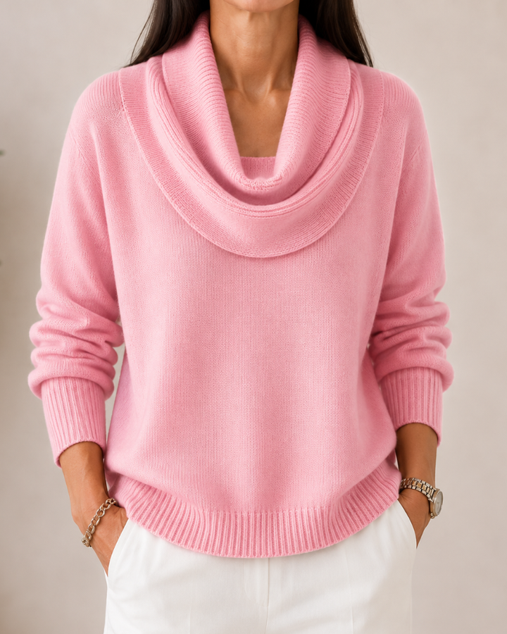 Caralina™ | Elegant Cowl Neck Knit Jumper