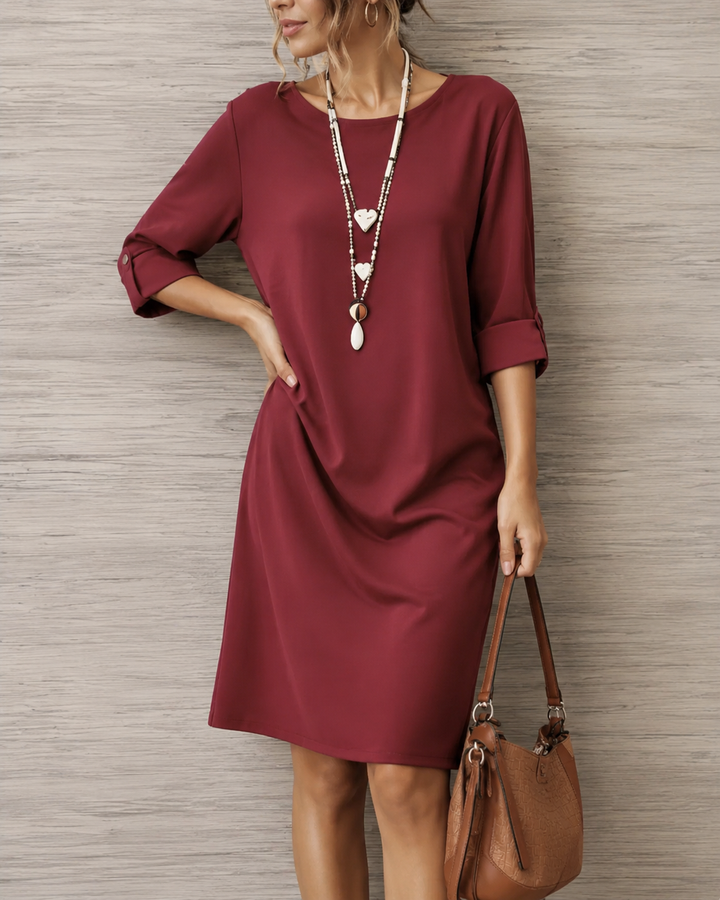 Francine – Flowy Tummy-Flattering Midi Dress