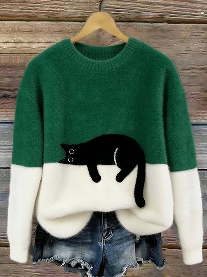 QUINN | Oversized sweater with relaxed fit - Green