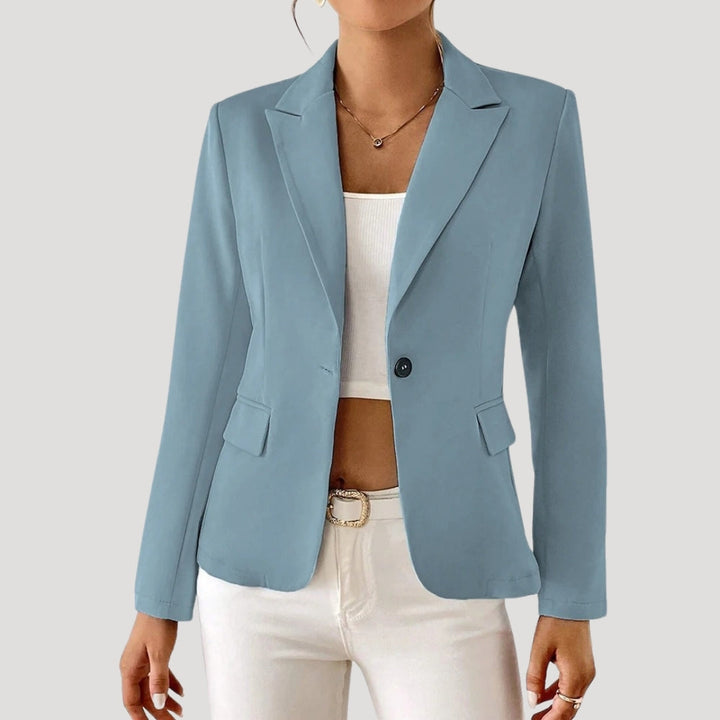 Camille – Fitted Blazer with Draped Collar