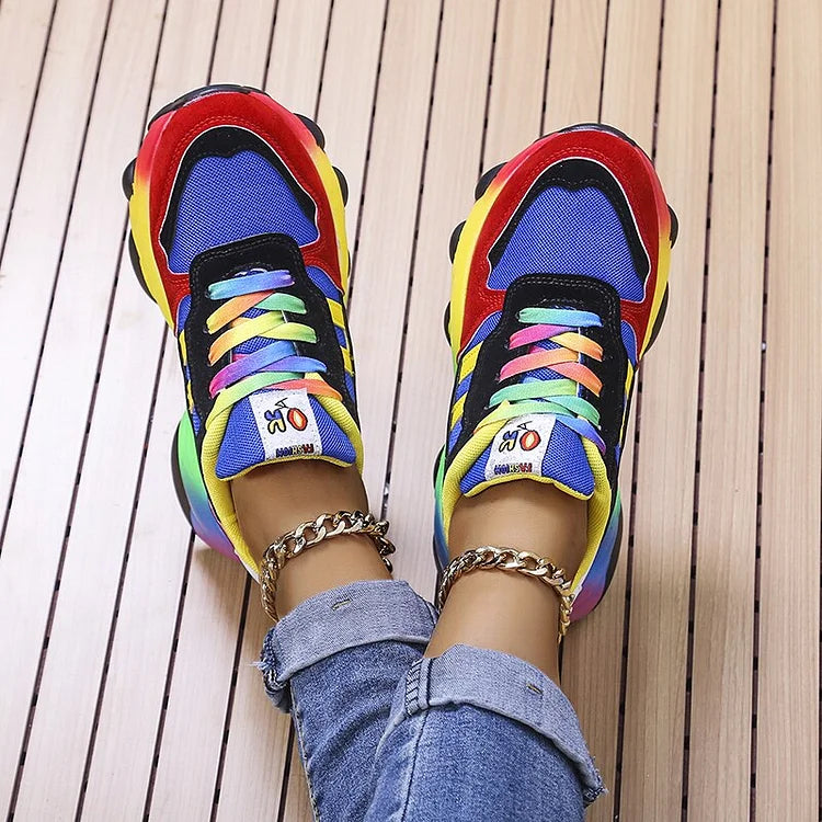 Joëlle – Sneakers with Rainbow Details