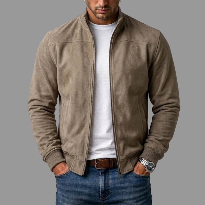Christian – Bomber Jacket with Ribbed Trim
