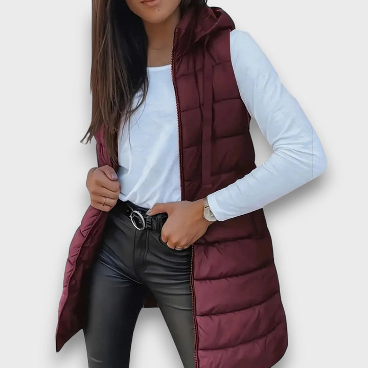 Kaira – Casual Hooded Sleeveless Quilted Vest
