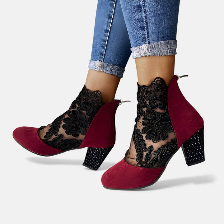 Norene | Women's Wide Width Open Toe Block Heels
