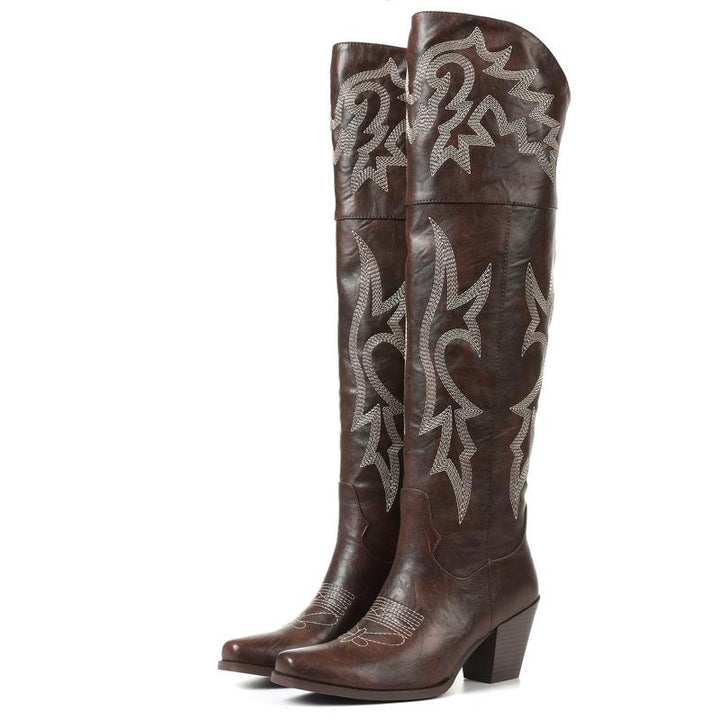 Joséphine – Western-Style Over-the-Knee Boots