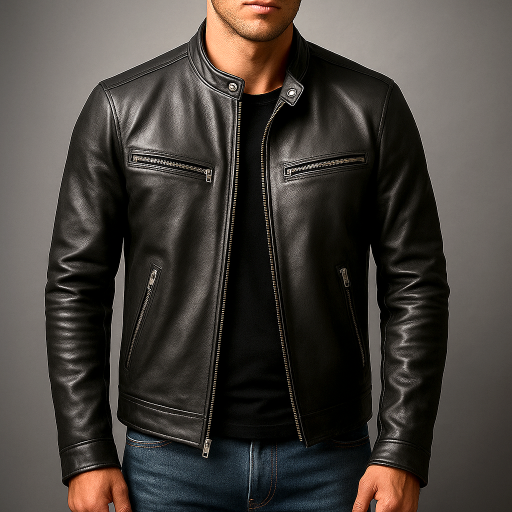 Philippe – Distressed Leather Jacket