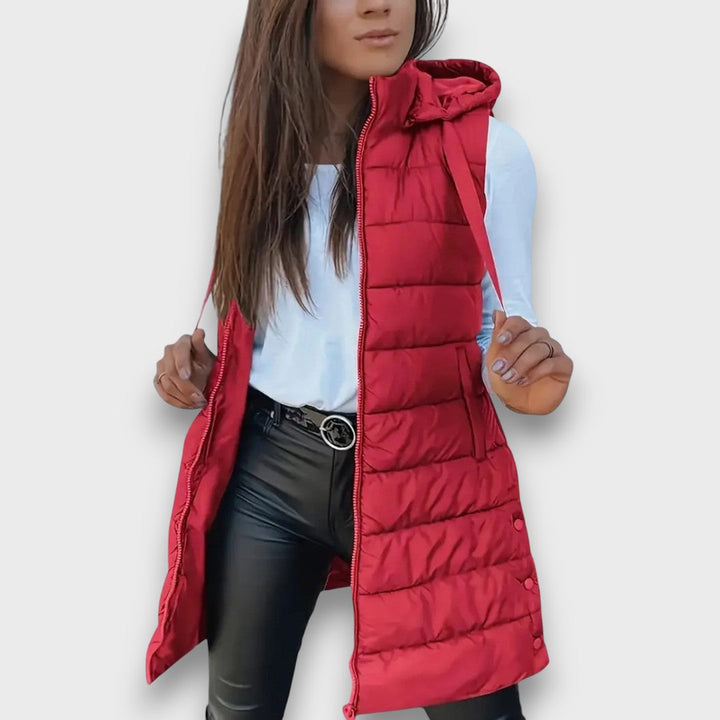 Kaira – Casual Hooded Sleeveless Quilted Vest
