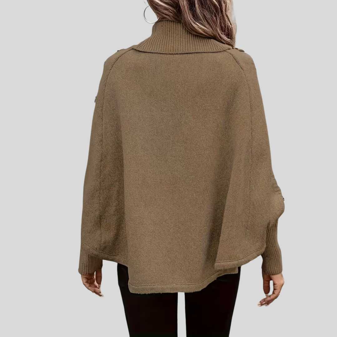 HOPE | High-neck cable-knit sweater
