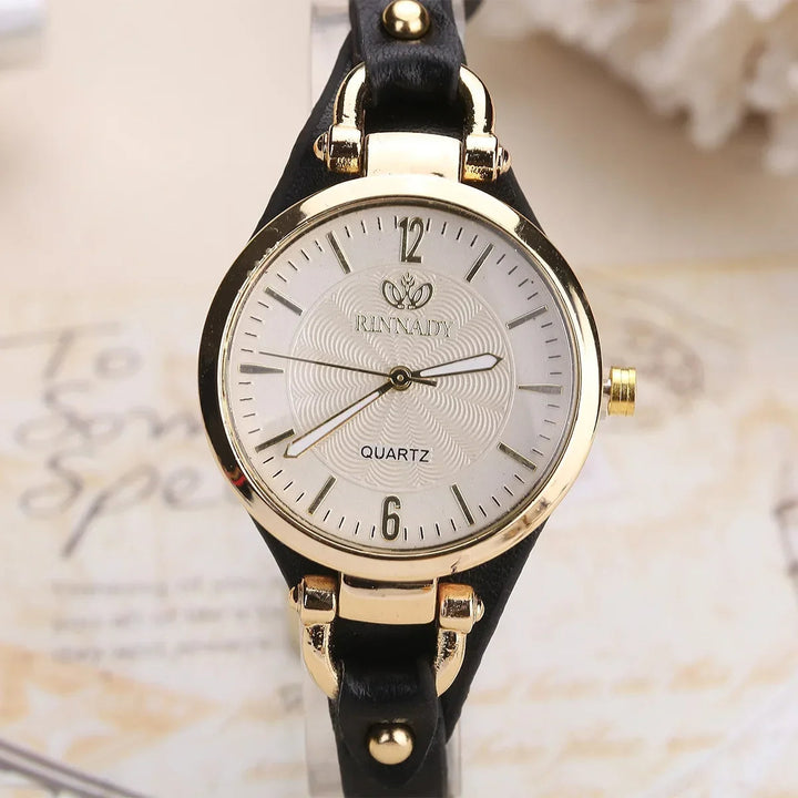 BOWERY LEATHER TIMEPIECE