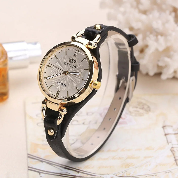 BOWERY LEATHER TIMEPIECE