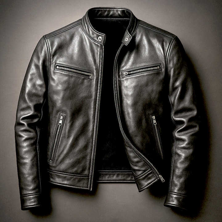 Philippe – Distressed Leather Jacket