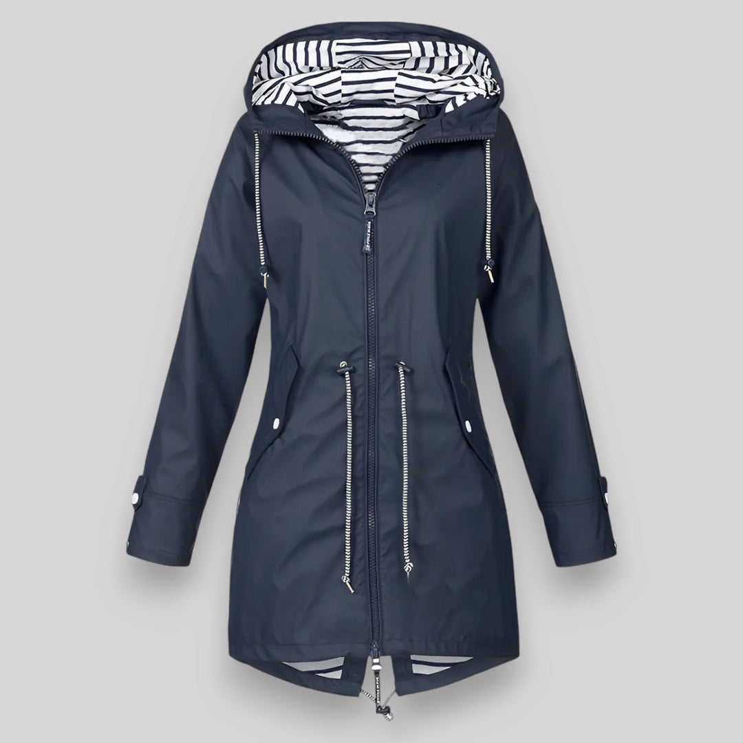 Murielle – Jacket with Striped Lining