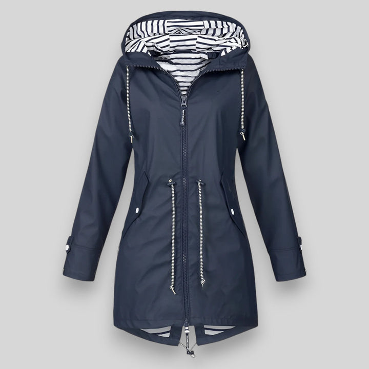 Murielle – Jacket with Striped Lining