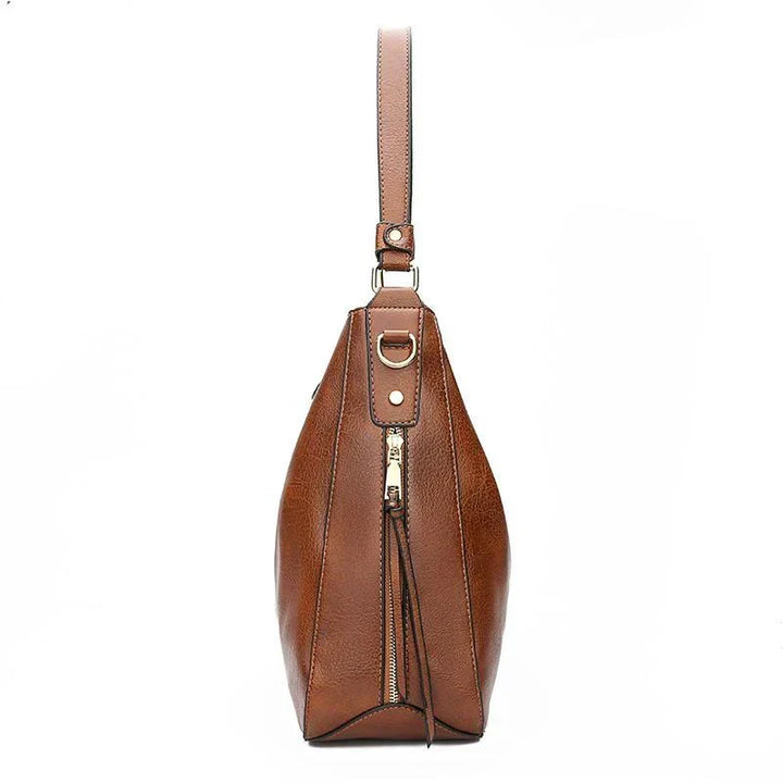 Hannah - Luxury Leather Hobo Anti-Theft Handbag