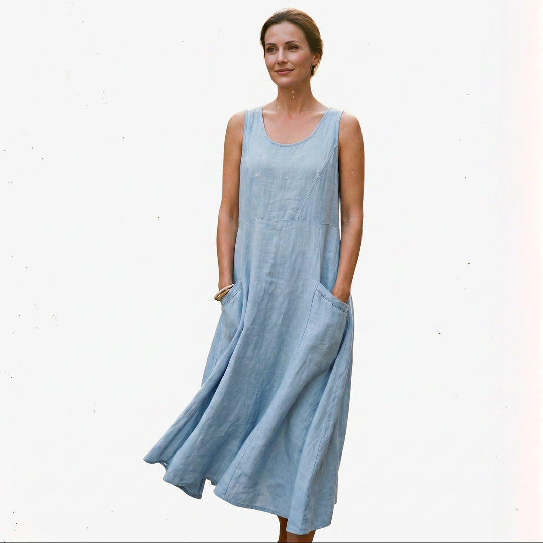 Adriana - Stylish Plus Size Summer Dress With Pockets