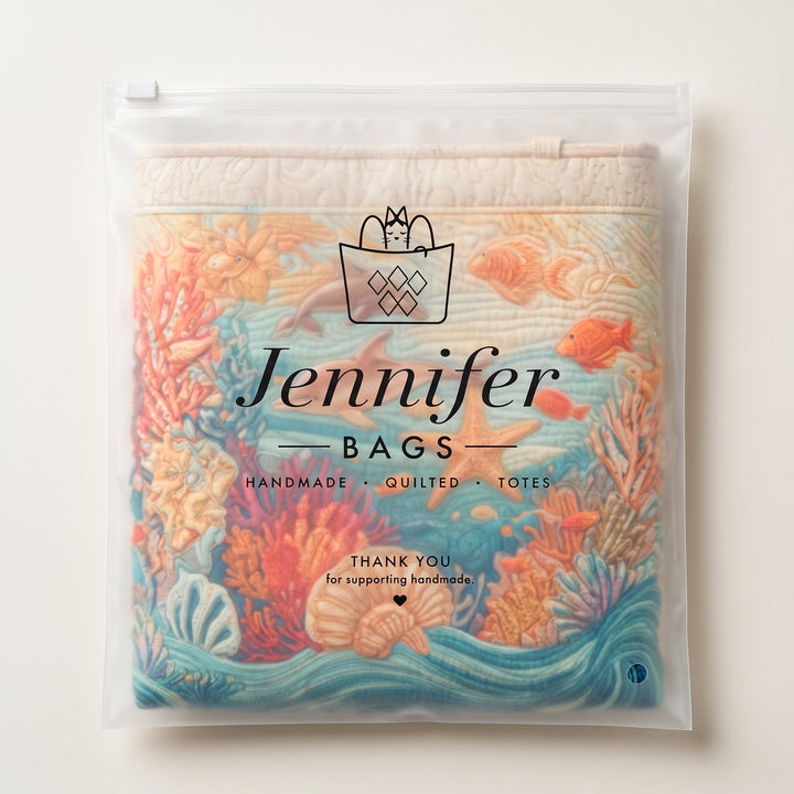 Sea Breeze | Hand-Quilted Laundry Basket