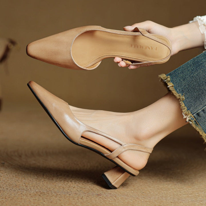 Arlise Leather Slingback Pumps