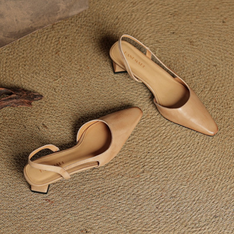 Arlise Leather Slingback Pumps