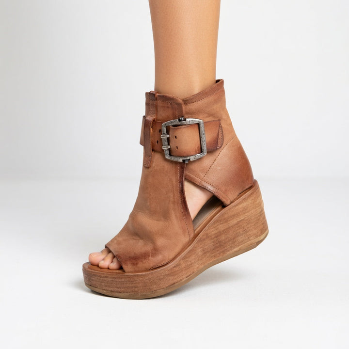 Orla™ | Peep-Toe Wedge Sandals