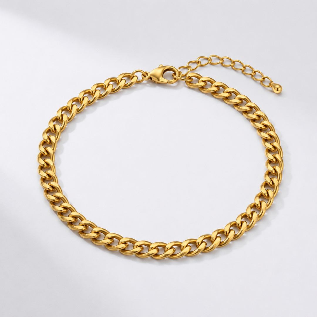 Goldwave | Cuban Chain Anklet — Gold